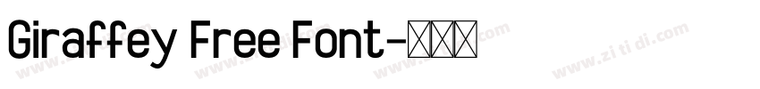 Giraffey Free Font字体转换